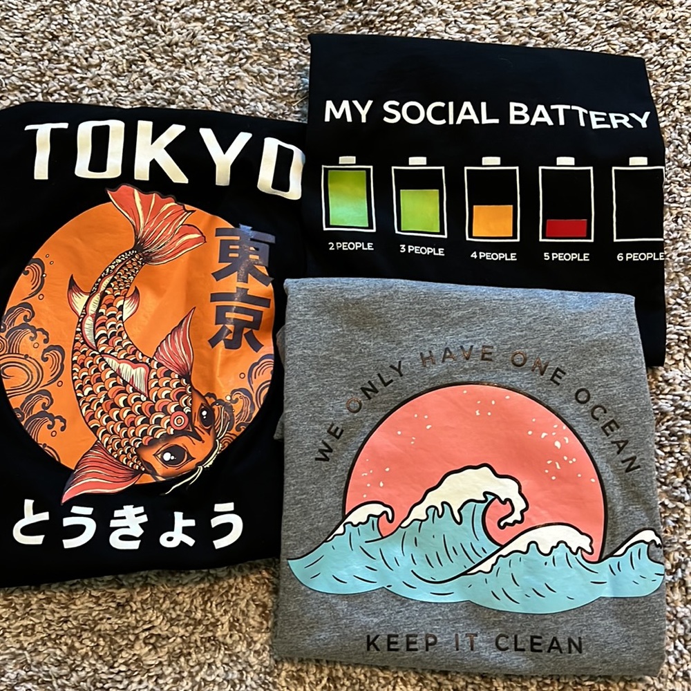 ROMWE - Lot of 3 T-shirts